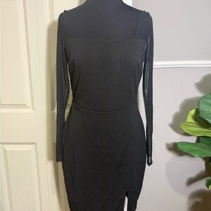 Chic Black Long Sleeve Dress
